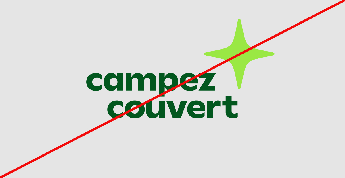 Image of brand logo incorrectly sized