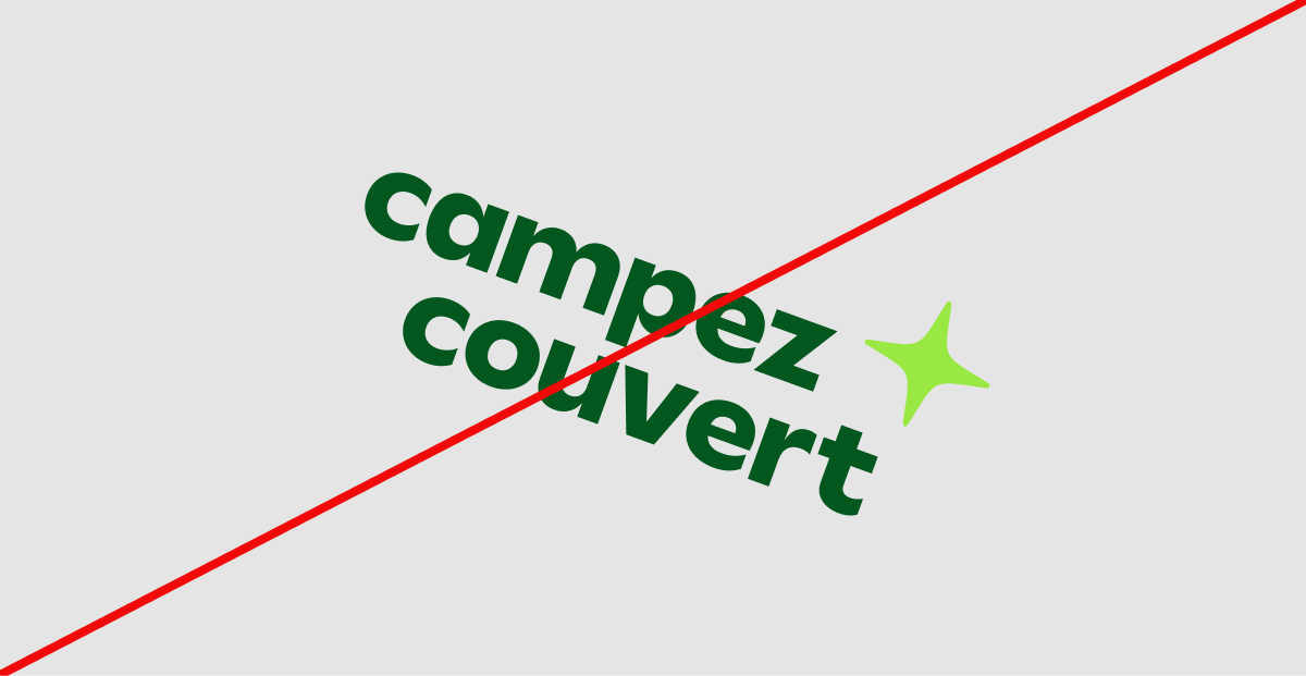 Image of brand logo incorrectly colored